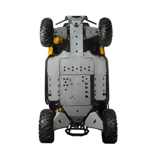 Can-am new maverick oem front a-arm skid plate frame protection kit rock guard