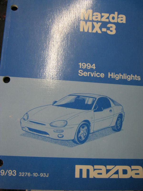 1994 mazda mx-3 service highlights manual