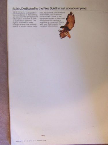 1977 buick full line brochure