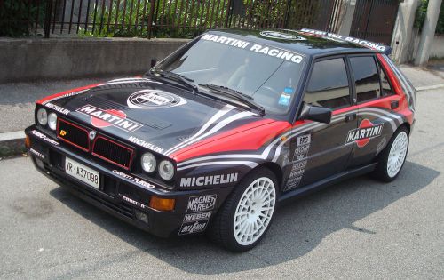 Lancia delta hf integrale evoluzione black martini gr.a decals stickers adesivi