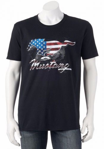 Ford mustang american flag t-shirt patriotic muscle car - men&#039;s s - new w/tags!