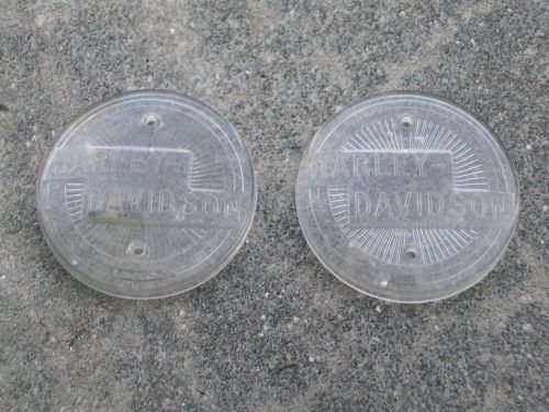 1957-58 harley davidson panhead tank emblems, badges, nameplates