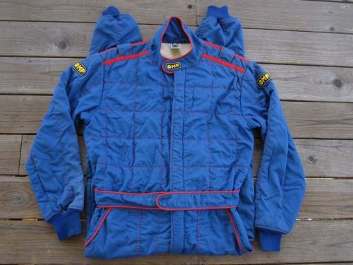 Vtg omp nomex iii fia/csai driver racing race rally suit coverall size 60 xl