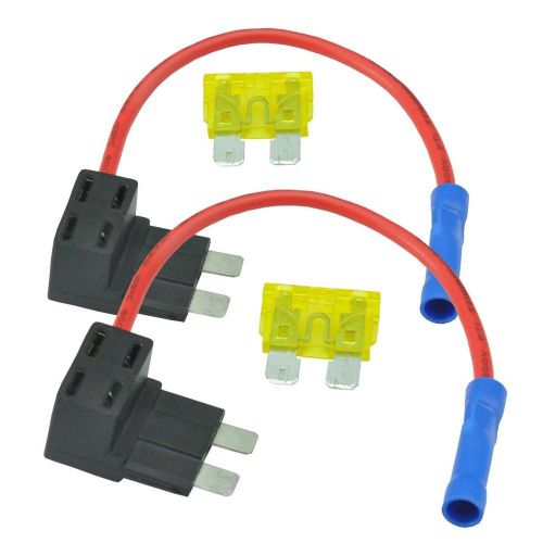 Autoec add-a-circuit blade style atc low profile fuse holder fuse tap 2 set