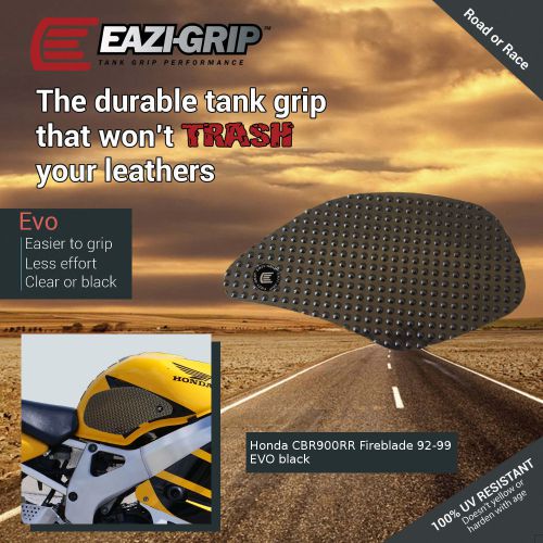 Eazi-grip evo tank grips for honda cbr900rr 1992 - 1999, clear or black