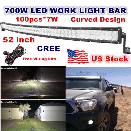 52inch 700w cree led light bar curved combo suv fit for jeep grand cherokee