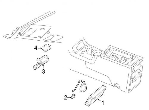 Ford oem gps navigation system antenna cable da8z14d202b image 2