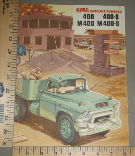 1955 gmc truck 400 400-8 m400 m400-8 sales folder brochure