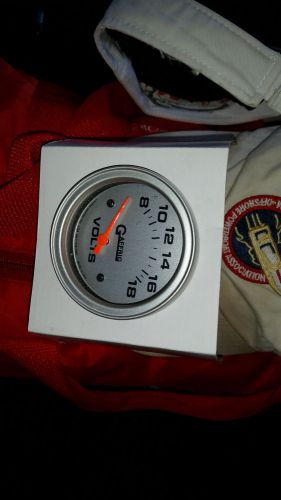 Gaffrig performance platinum 2 5/8&#034; electric volt meter 8-18v