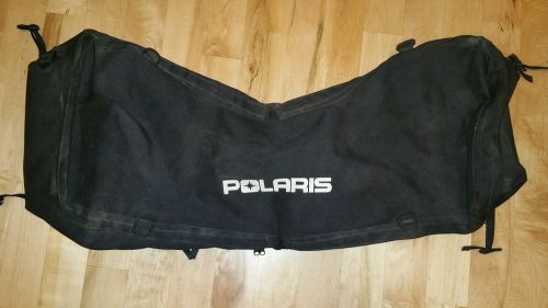 Polaris black four wheeler storage bag