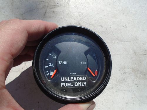 Porsche 911sc gas fuel oil combo gauge tank 91164120203 vdo carrera sc