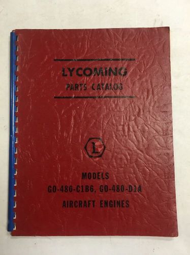 1956 lycoming go-480-c1b6, go-480-d1a original parts catalog