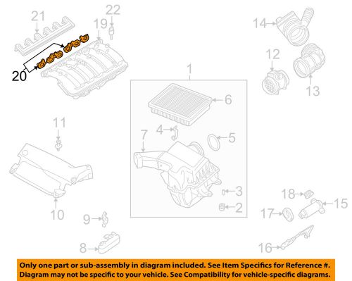 Bmw oem 99-02 z3-engine intake manifold gasket 11611436631