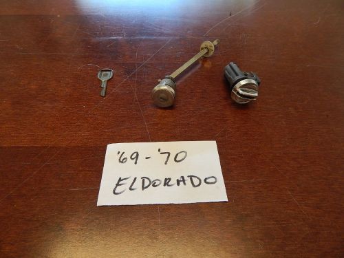1969-1970 cadillac eldorado trunk &amp; glove box lock - one key