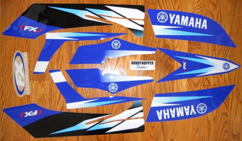 Factory effex yamaha yfz 450 quad graphics kit yfz450 (04-09) atv blue