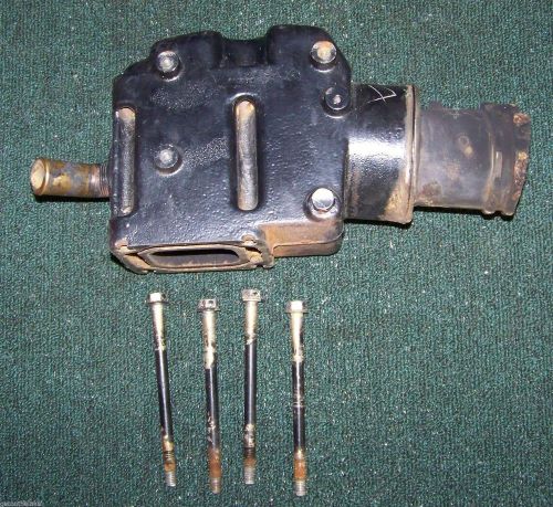 Mercruiser v6 v8 exhaust riser 4" 4.3l 5.0l 5.7l 807988-c 44354a3