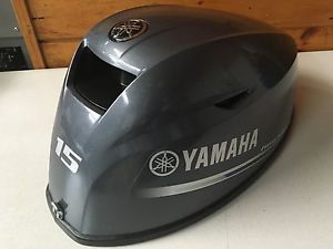 Yamaha f 15 hp 4 stroke outboard engine top cowl cover hood freshwater mn