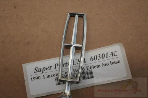 1990 lincoln continental hood emblem badge  60301ac