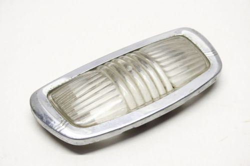 1940's mopar interior glass lens dome light chrome bezel pymouth dodge desoto