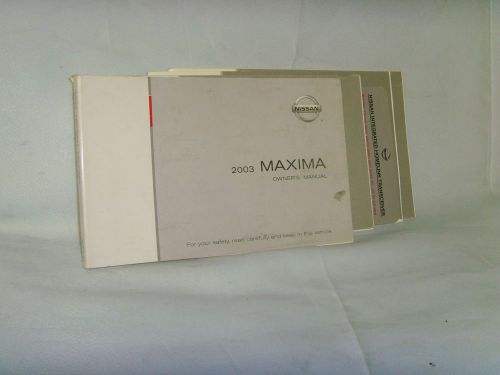 2003 nissan maxima owners manual