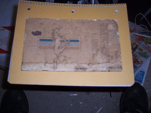 1967 ford mustang original owners manual