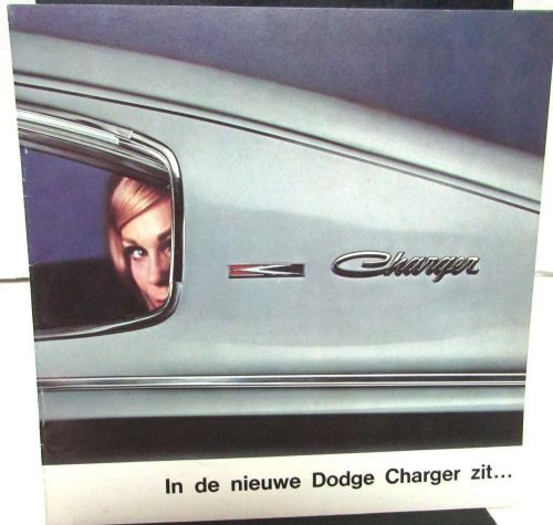 1967 dodge foreign dealer color prestige sales brochure dutch text charger rare