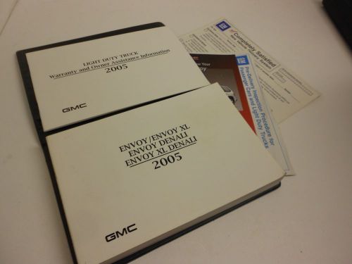 2005 gmc envoy /envoy xl / envoy denali / envoy denali xl owners manual set