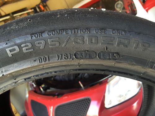 Hoosier a6 p295/30zr19 racing tire pair 2 tires