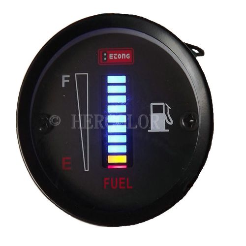 2015 original 12v fuel level gauge/blue led fuel meter car/motorcycle