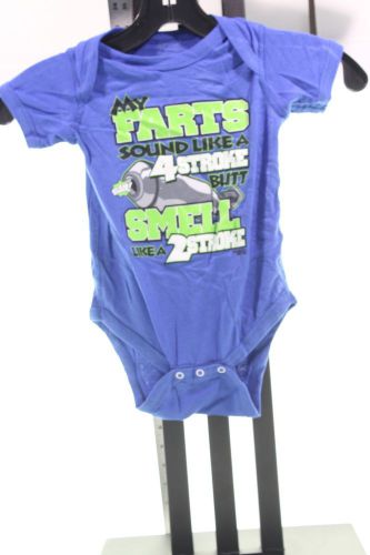 Smooth industries 4 strokes romper blue 6-12month 548904