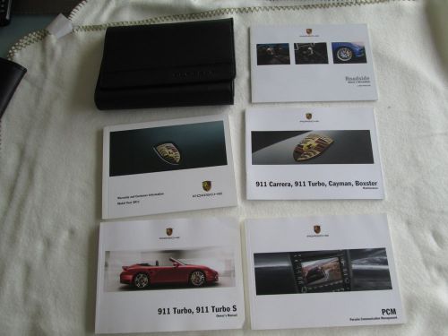 2011 porsche 911 turbo &amp; s owners manual, pcm &amp; case 997 coupe cab driver's book