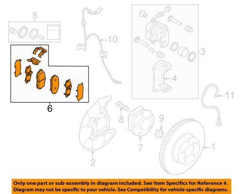 Subaru oem 10-15 forester brake-front pads 26296sc011