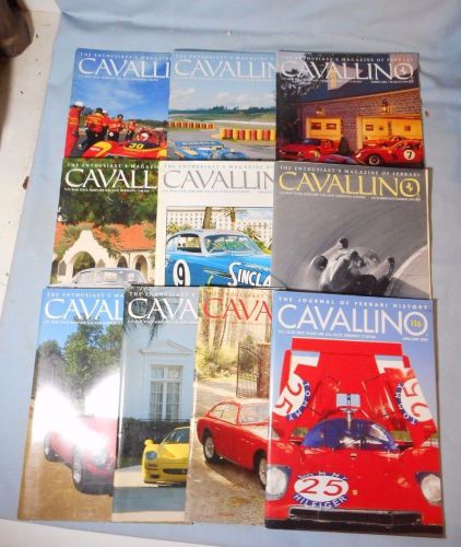 10 issues cavallino magazine 1994 - 2000 - ferrari
