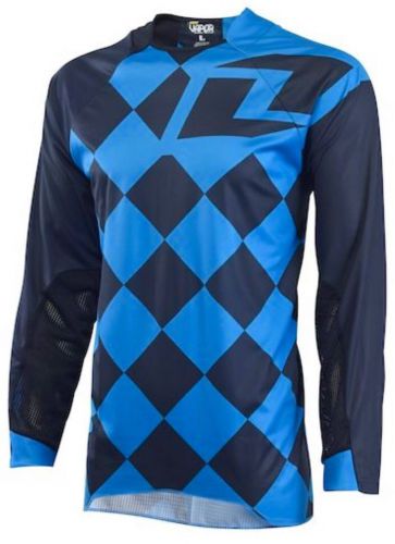 One industries vapor jersey off road atv motocross bmx riding mens  black blue