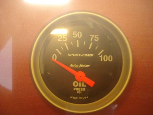 Nib autometer competition instruments sport comp 3327 oil pressure gauge