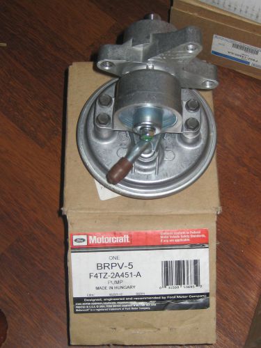 Motorcraft vacuum pump part # brpv-5 ford part # f4tz-2a451-a new &#034; old stock &#034;