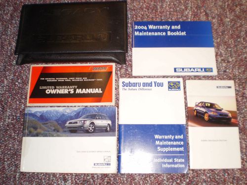 2004 subaru legacy &amp; outback owners manual books guide case all models