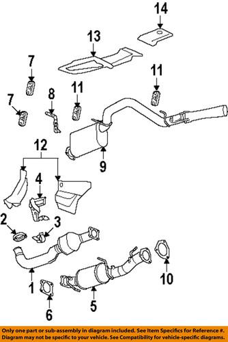Gm oem 11611439 exhaust system parts/exhaust clamp