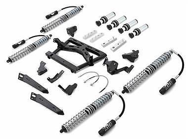 2007 to 2016 jk rubicon express front/rear coilover upgrade kit with airbumps