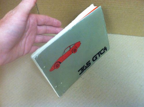 Ferrari 365 gtc4 spare parts manual 1972 original