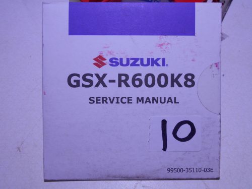 Suzuki gsx-r600k8 service manual cd ..#10