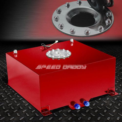 15 gallon/57l red coat aluminum racing/drift fuel cell tank+cap+level sender