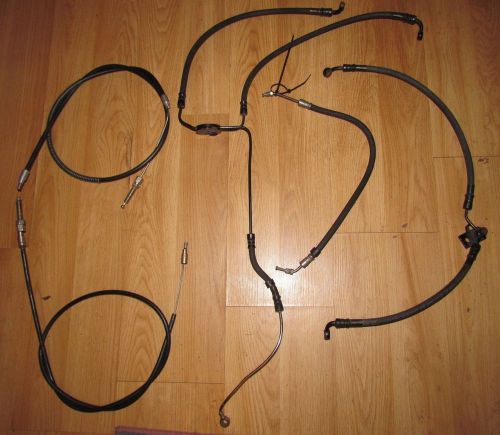Nos harley davidson cable &amp;  brake line misc lot   bid is for all