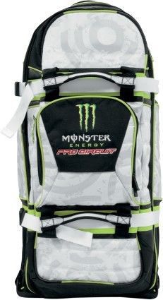Pro circuit monster rig roller gear bag black/white