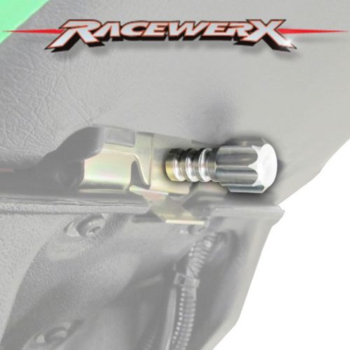 Racewerx billet seat screw knob 2012-2016 arctic cat zr f xf m &amp; yamaha sr viper