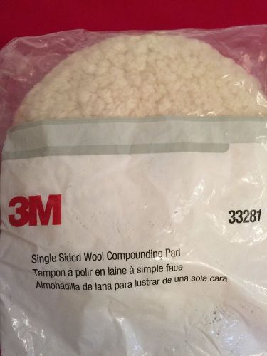 3m one 9&#034; single sided wool compounding pad 33281 (a1)