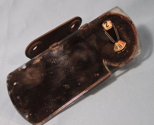 Vintage auto car clock mirror new haven clock company - for parts or restoration