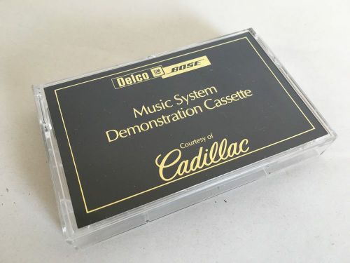 Vintage delco cadillac bose sound system demonstration cassette tape circa 1981