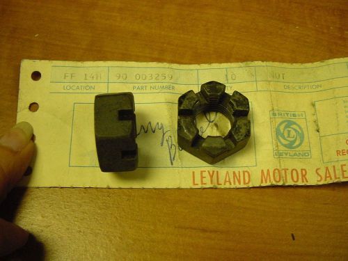 2 nos british leyland half shaft nuts + gearbox rover landrover ser ii iia iii