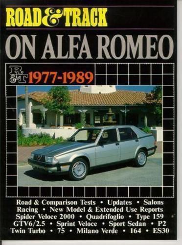 Road &amp; track alfa romeo 1977-1989 spider gtv6 veloce 2000 sprint es30 75 &#034;new&#034;